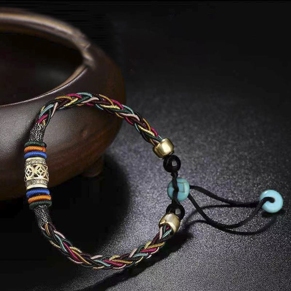 INNERVIBER Tibetan Vajra Knot Protection Bracelet