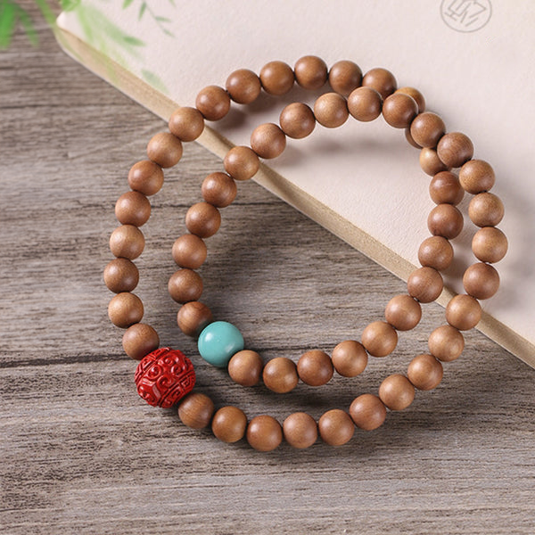 Sandalwood Buddhist Beads Bracelet INNERVIBER