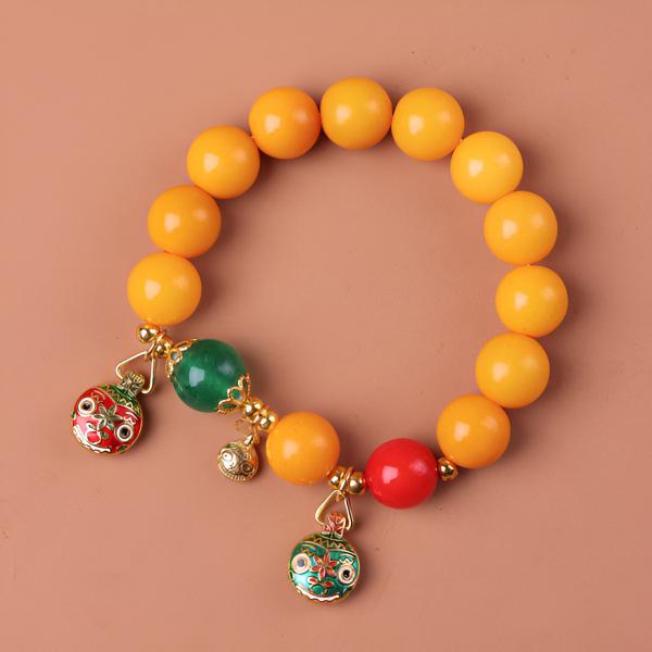 Natural Bodhi Seed Spiritual Charm Blessing Bracelet Bracelet INNERVIBER Yellow Jade Bodhi Seed Pixiu