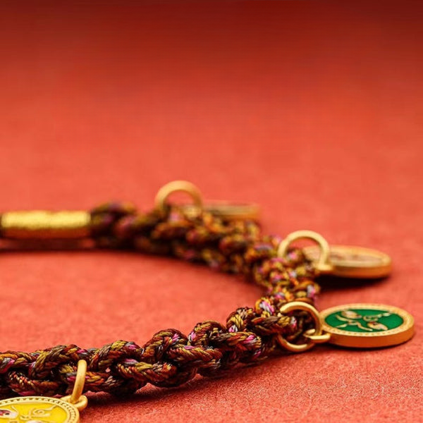 Detail of Braided String Lucky Bracelet INNERVIBER