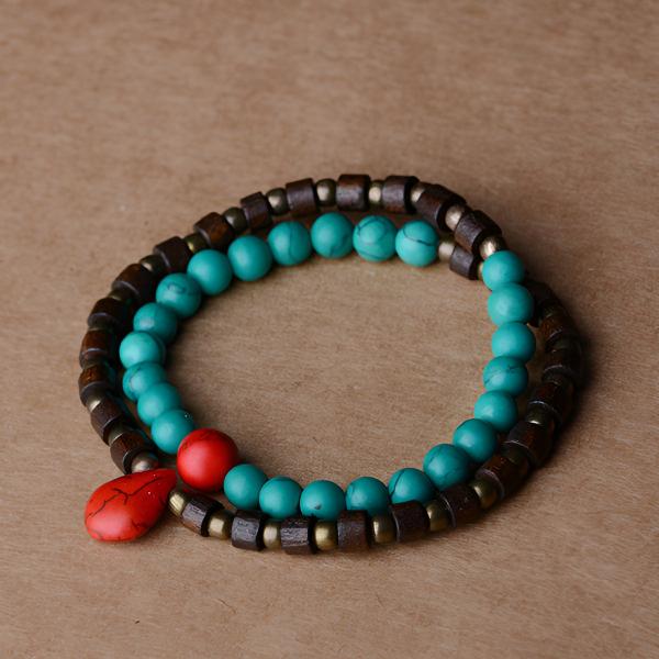 INNERVIBER Tibetan Turquoise Balance Bracelet
