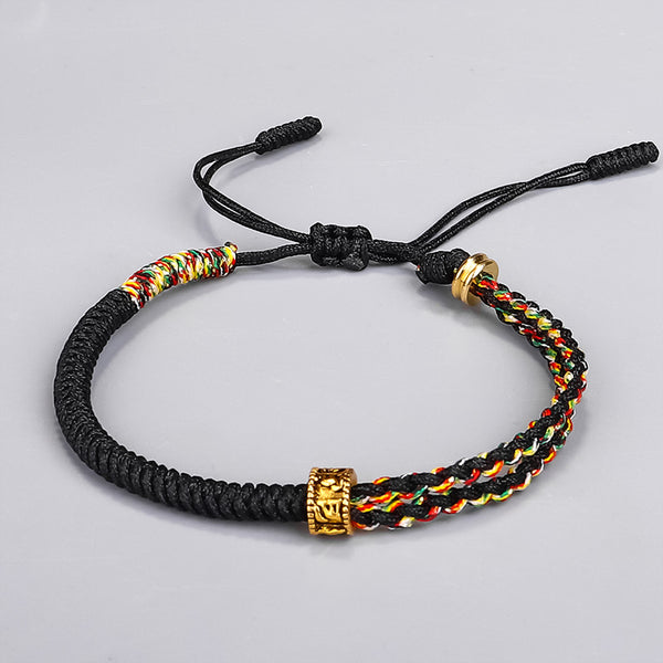 INNERVIBER Tibetan Om Mani Padme Bracelet