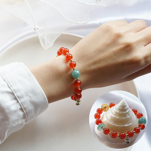 Tibetan Jade Gourd Wealth Bracelet - InnerViber