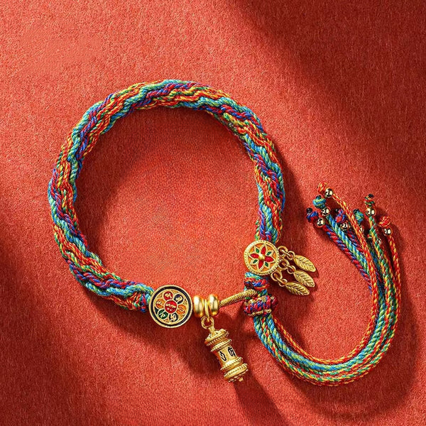 Tibetan Reincarnation Knot Colorful Bracelet INNERVIBER