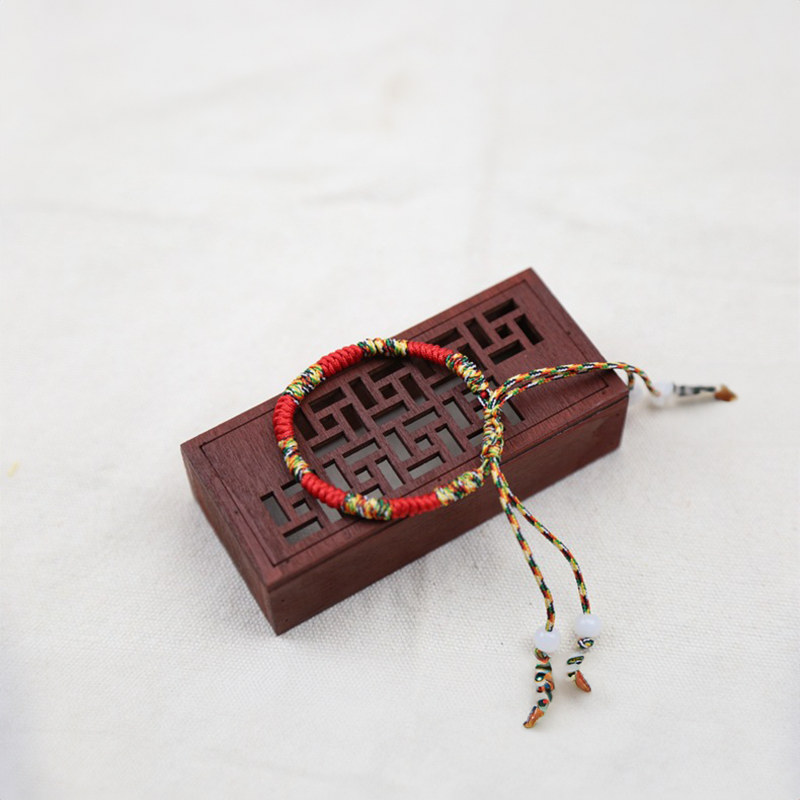 INNERVIBER Tibetan Woven Diamond Knot Colorful String Protection Bracelet Bracelet INNERVIBER 1