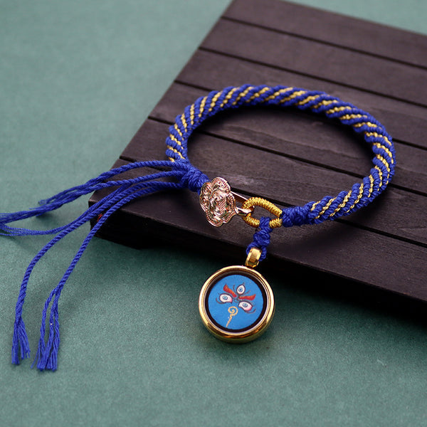 INNERVIBER Tibetan Blue Eye and Ruyi Bracelet 
