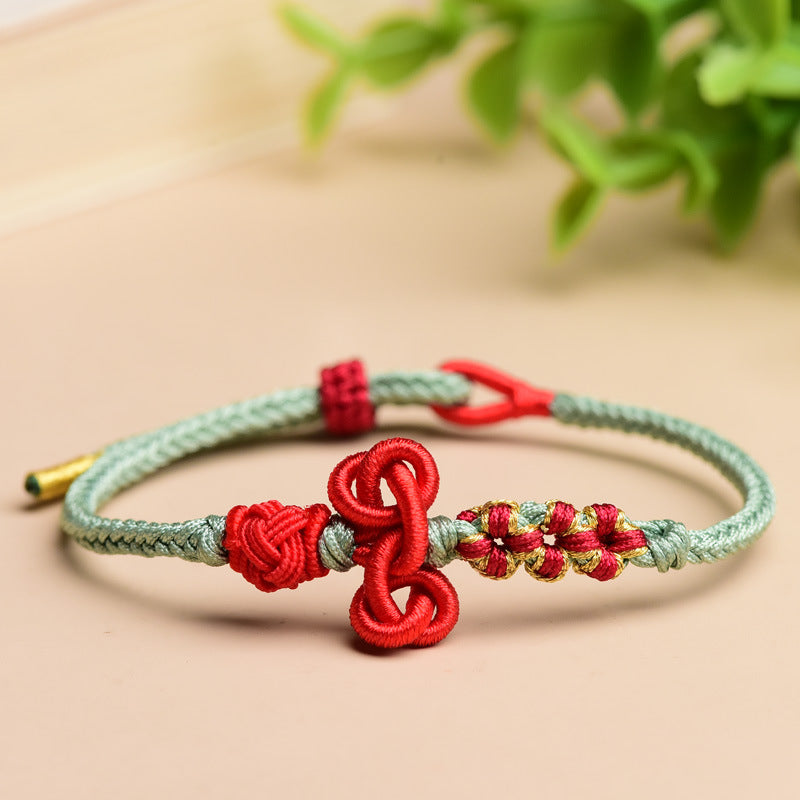 BlessingGiver Wen Chang Knot Red String Good Luck Wisdom Bracelet BlessingGiver