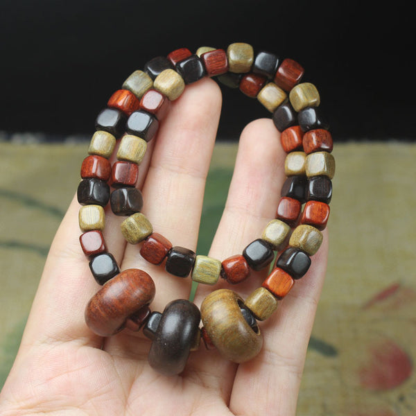 INNERVIBER Sandalwood Bead Protection Bracelet