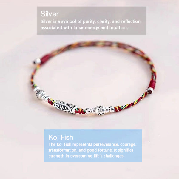 Silver and Koi Fish