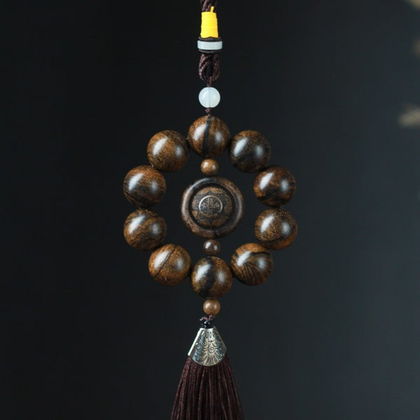 INNERVIBER Agarwood Bodhi Seed Buddha Beads Car Decoration INNERVIBER