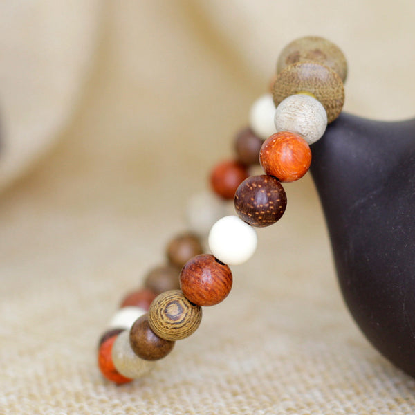 Multicoloured Wooden Beads Bracelet INNERVIBER