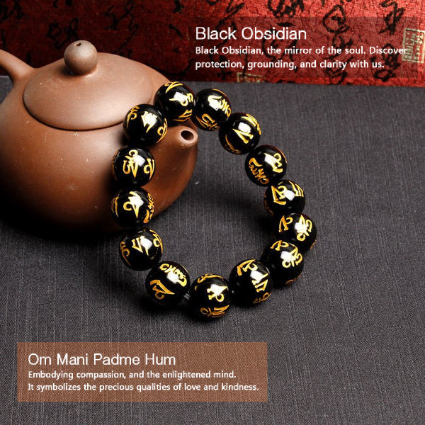 Black Obsidian and Om Mani Padme Hum